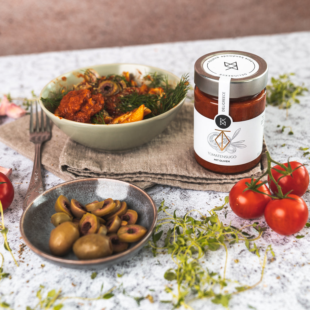 Tomatensugo mit Oliven
