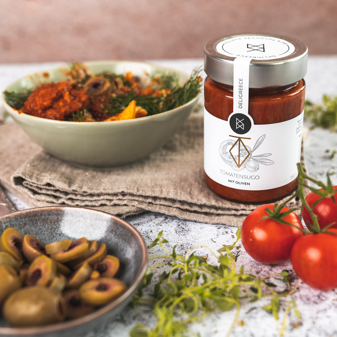 Tomatensugo mit Oliven