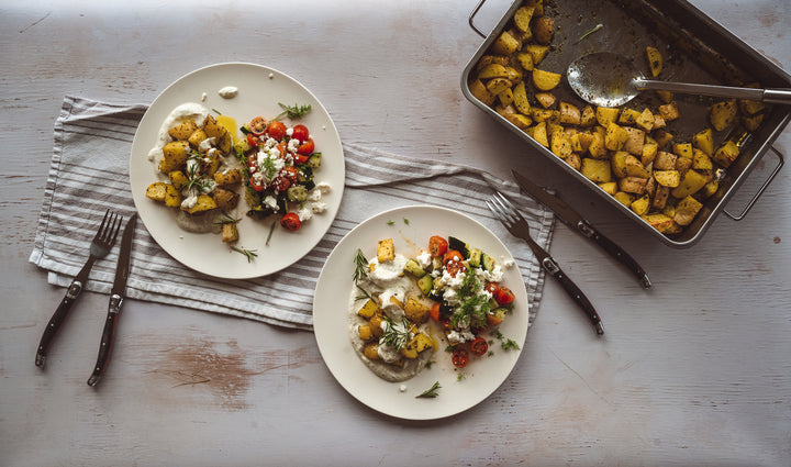 Yiayias Kartoffeln mit Gurkensalat & Basic Tzatziki