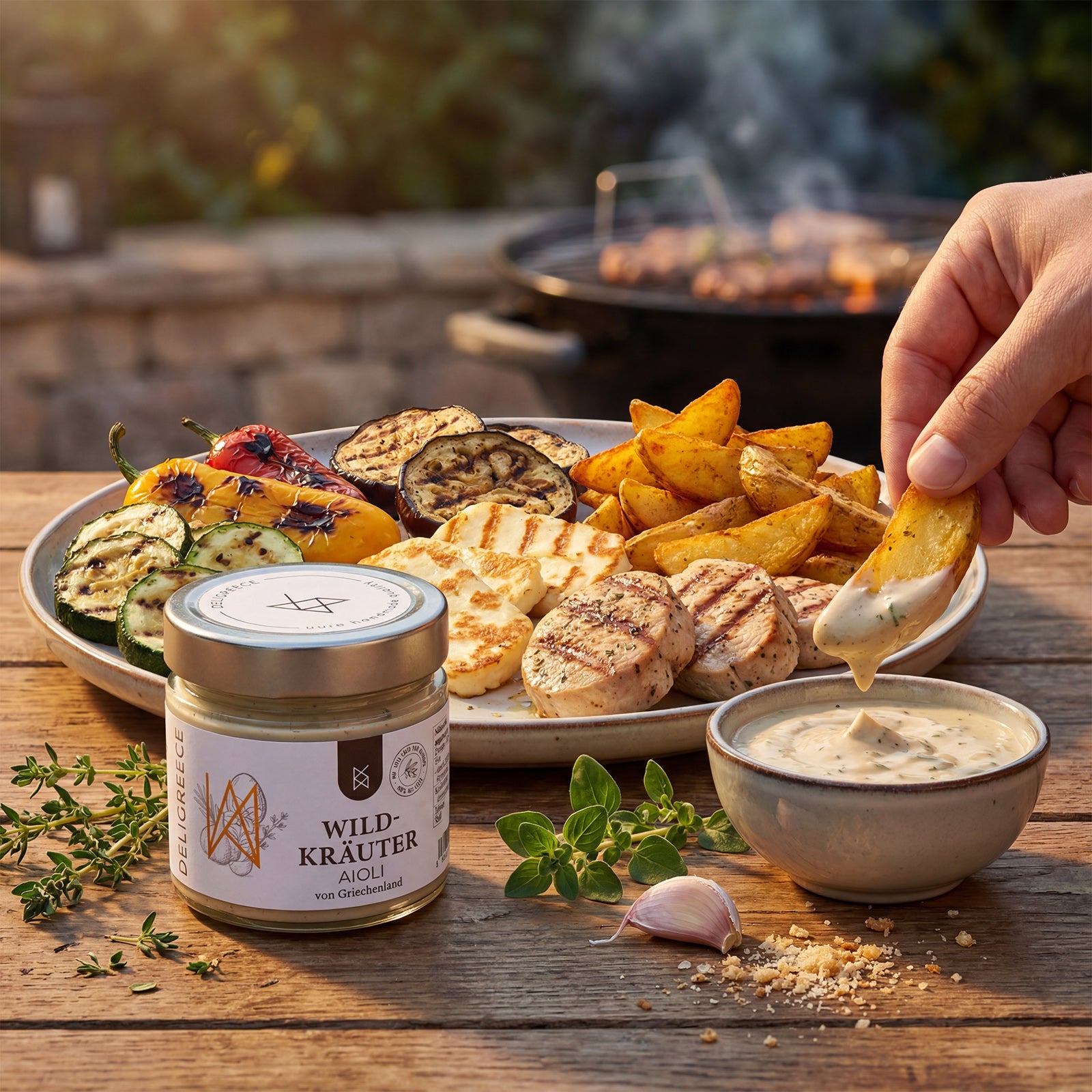 Wildkräuter Aioli