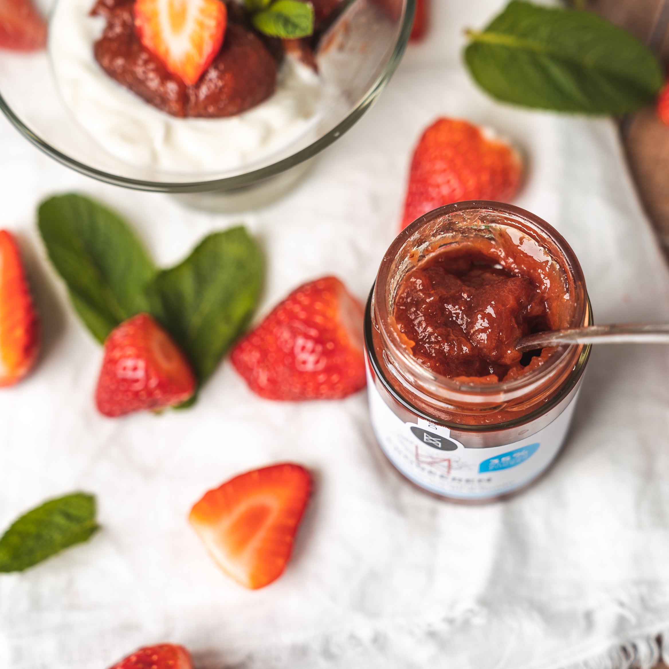 Erdbeer Aufstrich 85%, weniger Zucker – Deligreece | pure handmade quality Erdbeer Aufstrich 85%, weniger Zucker – Deligreece | pure handmade quality