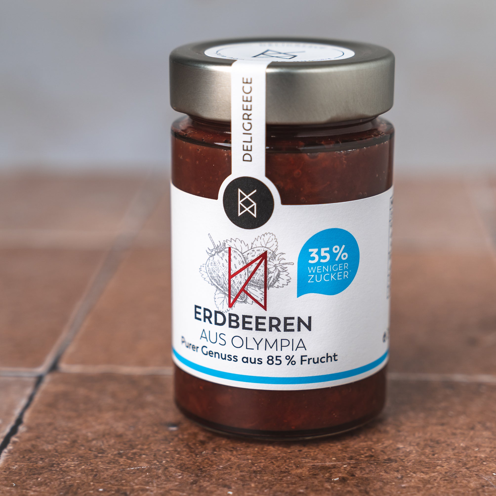 Erdbeer Aufstrich 85%, weniger Zucker – Deligreece | pure handmade quality Erdbeer Aufstrich 85%, weniger Zucker – Deligreece | pure handmade quality