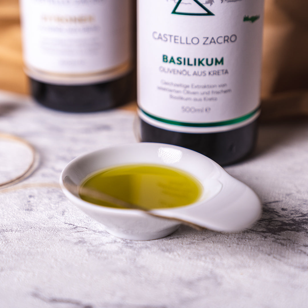 Basilikum &amp; Zitrone: Olivenöl-Set